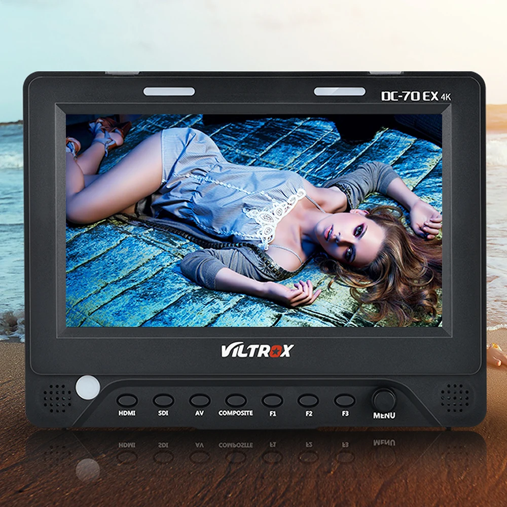 Viltrox DC 70EX 7 дюймов 4K 1024X600 IPS Экран Камера полевой монитор Поддержка SDI + Батарея для
