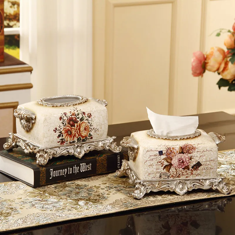 Новый год 1 шт. ретро креативная керамическая коробка для салфеток Европейский