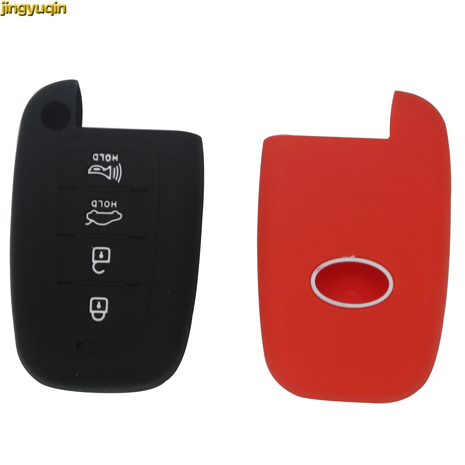 

Jingyuqin 4 кнопки силиконовый для ключа автомобиля чехол для KIA K3 K5 Sorento Carens Cerato Forte автомобильный резиновый брелок автомобильный Стайлинг