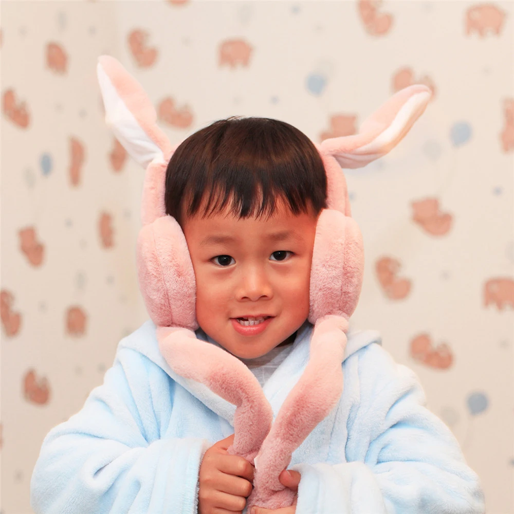 Новинка Милые плюшевые повязка теплая перемещение ухо наушники игрушки подарок