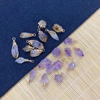 1pcs natural stone irregular crystal pendant fashion small pendant used in idy jewelry making necklace bracelet size7x15 15x30mm