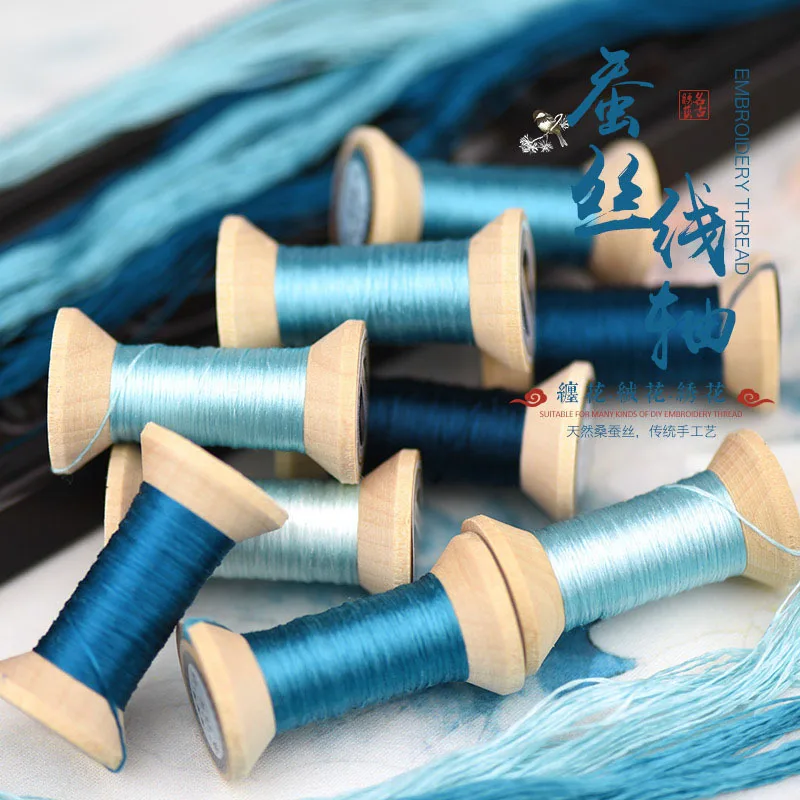

New Item Chinese 100% Silk Embroidery Thread Yarn embroidery floss for Sewing Article Wooden packing