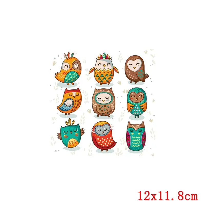 Милые Мультяшные наклейки для телефона с рисунком совы птицы железная картинка