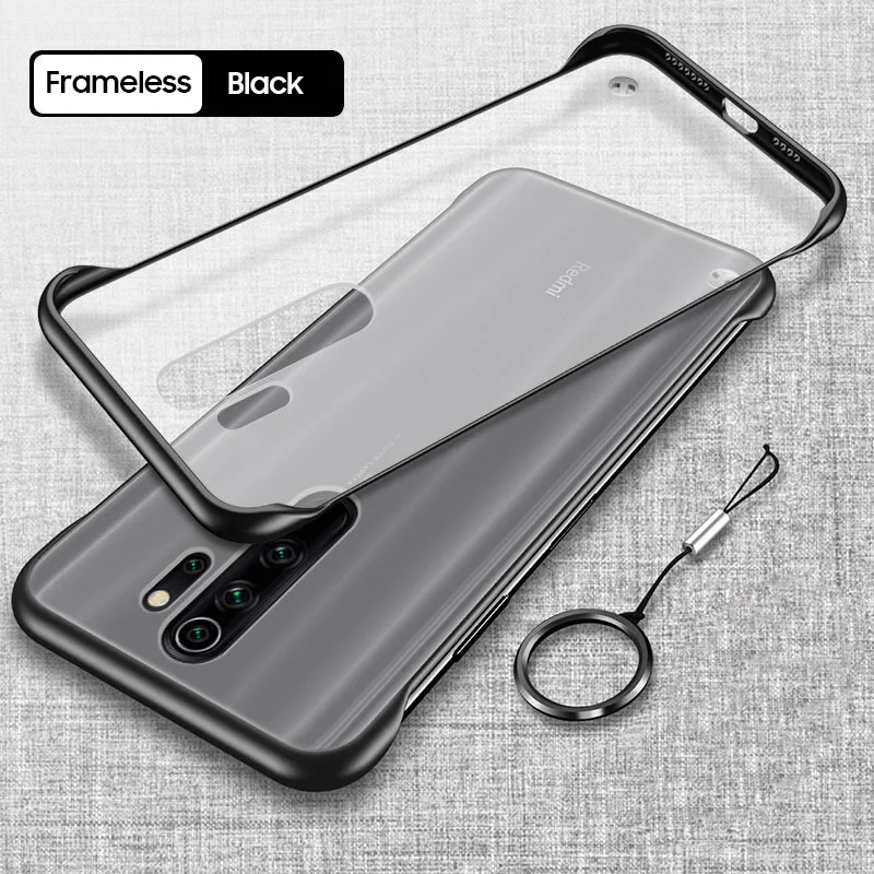Для Xiao mi Red mi Note 8 Pro Чехол для Red mi Note 7 8A 7A 5 Plus K20 безрамный чехол для Xiaomi mi A3 9T 9 SE 8 Lite CC9 CC9E - Цвет: Черный