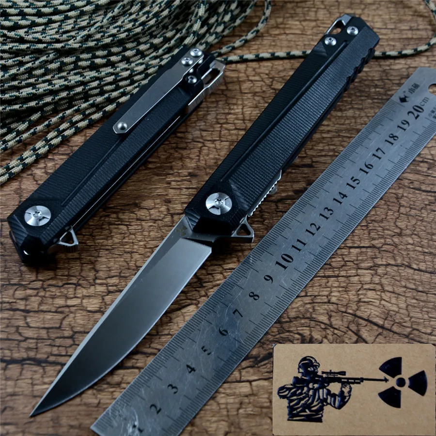 Карманный складной нож Jungle Edge JK3311 лезвие D2 рукоятка G10 шарикоподшипник шайба