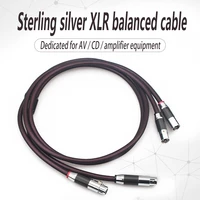 xangsane hifi fever grade 4n sterling silver xlr audio balance cable square core silver cannon audio cable