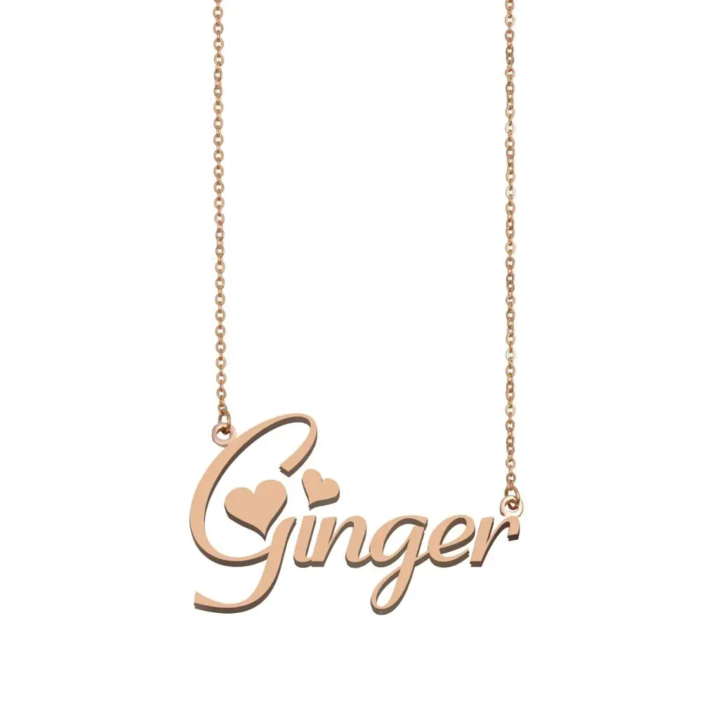 

Ginger Name Necklace , Custom Name Necklace for Women Girls Best Friends Birthday Wedding Christmas Mother Days Gift