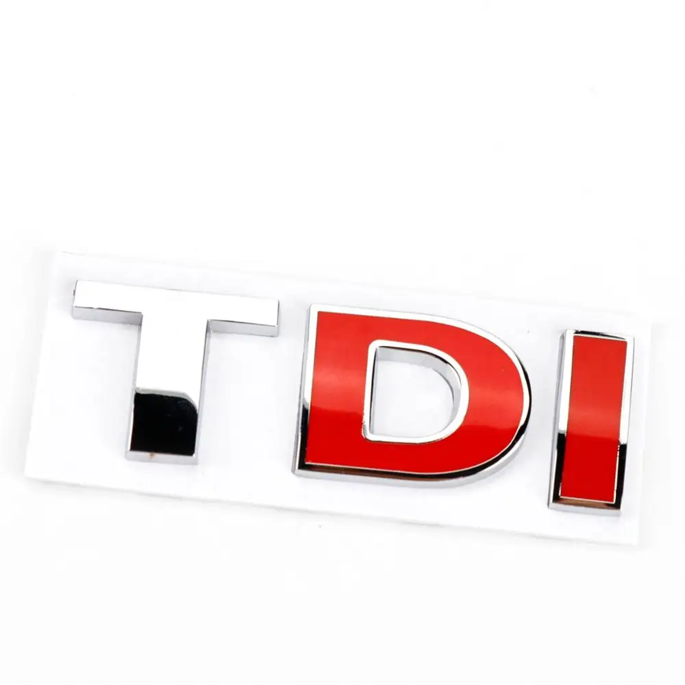 Хромированная наклейка на заднюю крышку багажника 3D TDI для VW Volkswagen Golf Jetta Passat MK4 MK5
