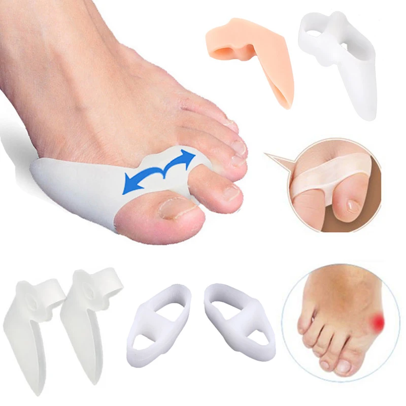 

Silicone Gel Hallux Valgus Corrector Toe Separator Pedicure Foot Fingers Protector Silicone Bone Thumb Orthotics Foot Care Tools