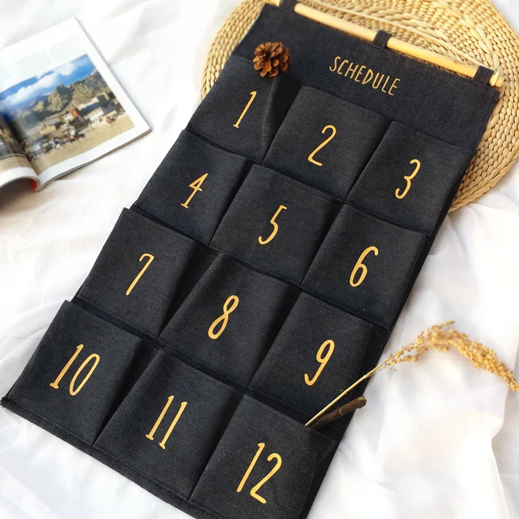 12 карманов на стену дверь шкаф подвесная сумка для хранения органайзер