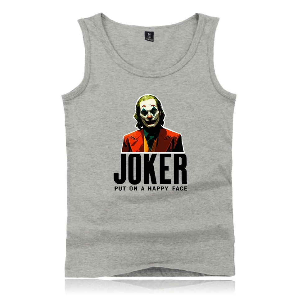 Майка хлопковая без рукавов дышащая названия Joker Origin | Мужская одежда