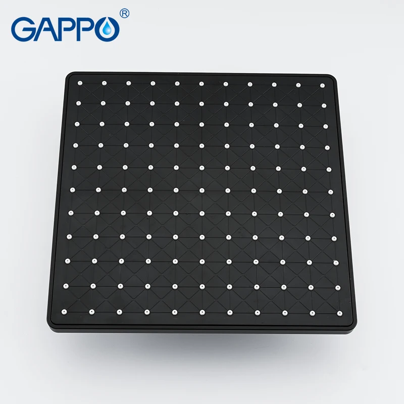 gappo shower system black bathroom shower set bath mixers waterfall thermostatic shower mixer tap wall mounted bathtub faucet free global shipping