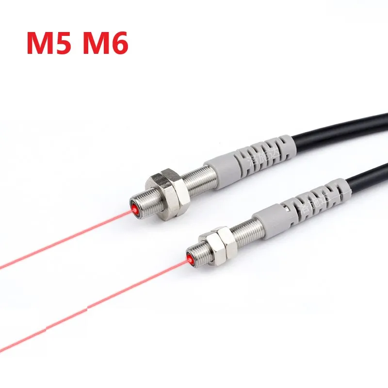 

M5 M6 Visible Infrared Laser Diffuse Reflection Photoelectric Optoelectric Sensor Switch NPN PNP NO NC 100mm 130mm 150mm 200mm