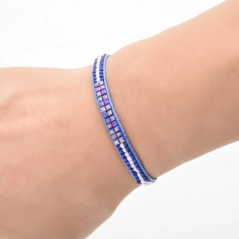 

Resin Strand Rice Beads Bracelets For Women Boho Handmad Knot Rope Bracelet String Friendship Vsco Making Bracelet Wholesale