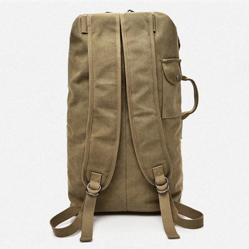 Men's Luggage Canvas Bag Large Capacity Camping Backpack Large Roomy Mountaineering Backpack Best Quality Outdoor Luggage Bag