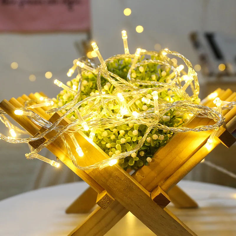 10 м 6 светодиодный гирлянды сказочные огни с USB и батареей для рождества