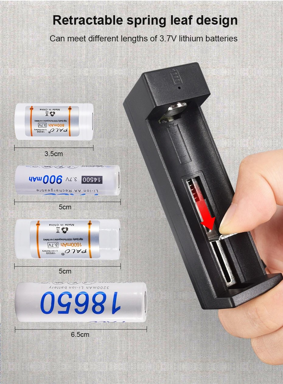 Зарядное устройство PALO 3 7 в для аккумуляторов 18650 14500 16340 18500 зарядное | Электроника