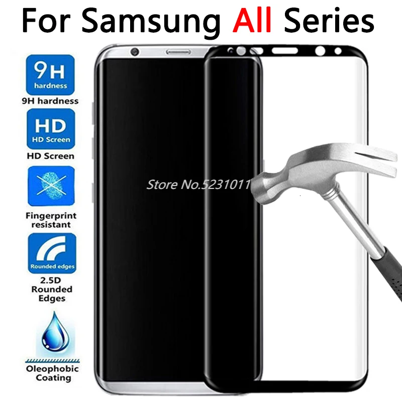 Защитный стеклянный чехол для Samsung Note 8 9 S9 S8 Plus S7 S6 Edge закаленное стекло защита