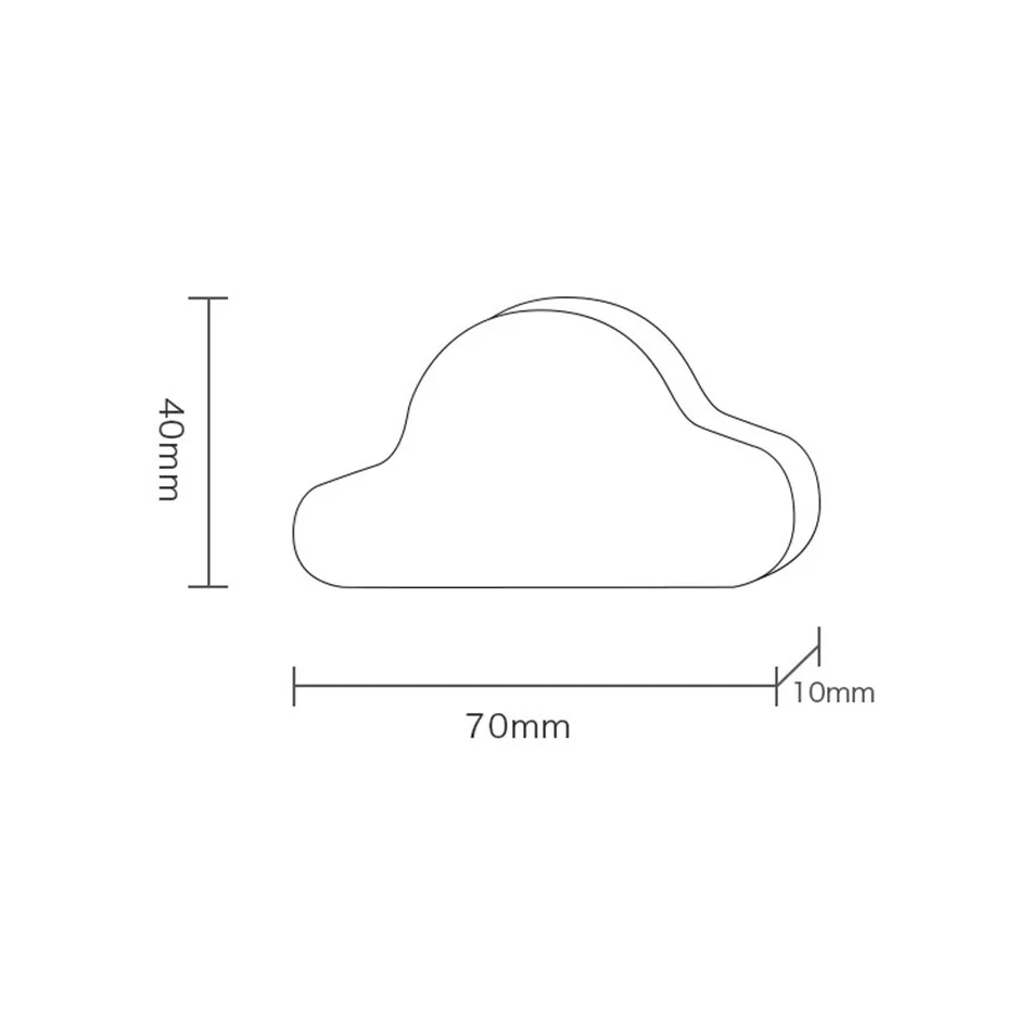 TTLIFE деревянные крючки для ключей в форме облака настенный бук/черный орех