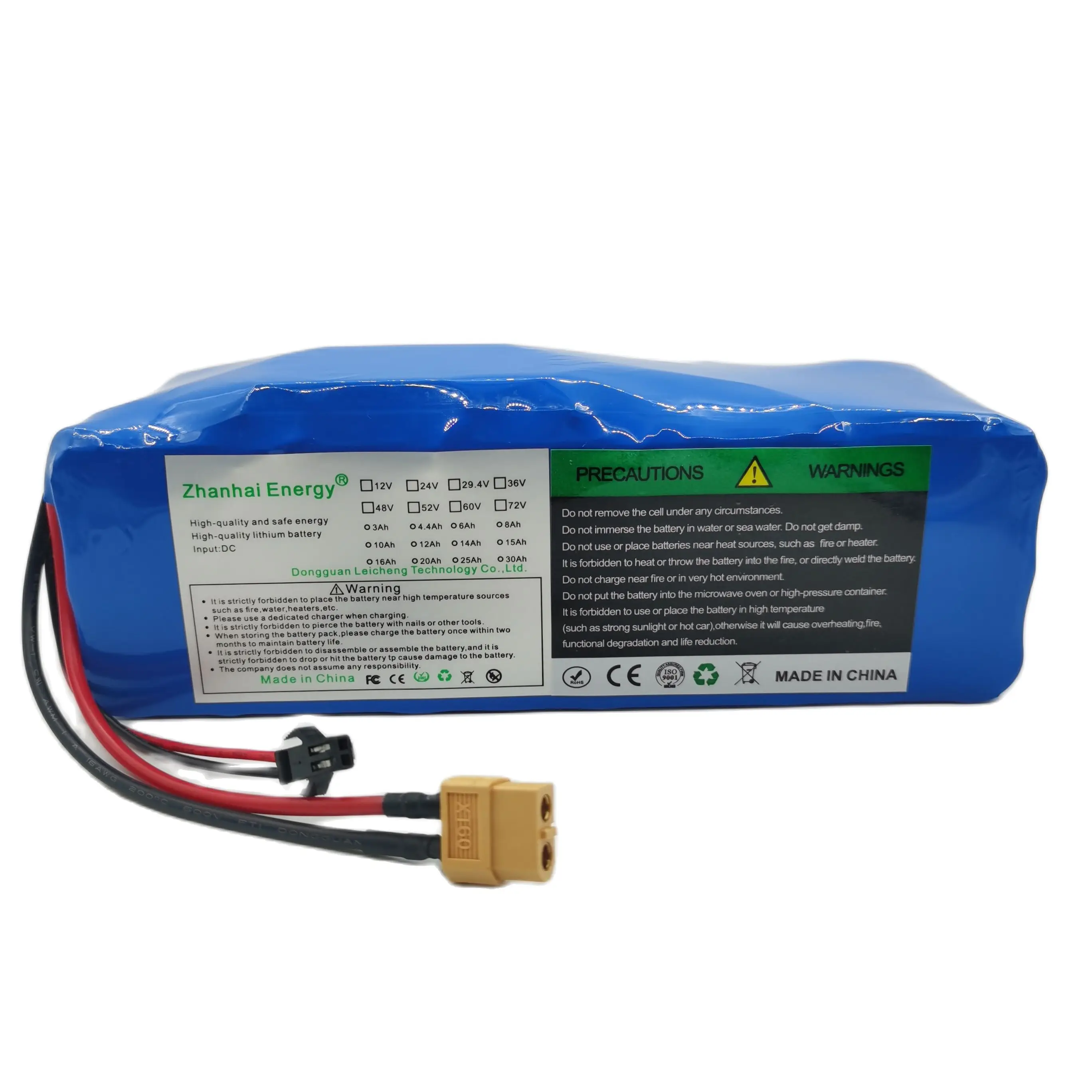 

36V 10Ah, 8Ah, 6Ah, 10S 3P, 18650 Rechargeable Lithium Battery Pack, Suitable For Electric Bicycles Below 500W.