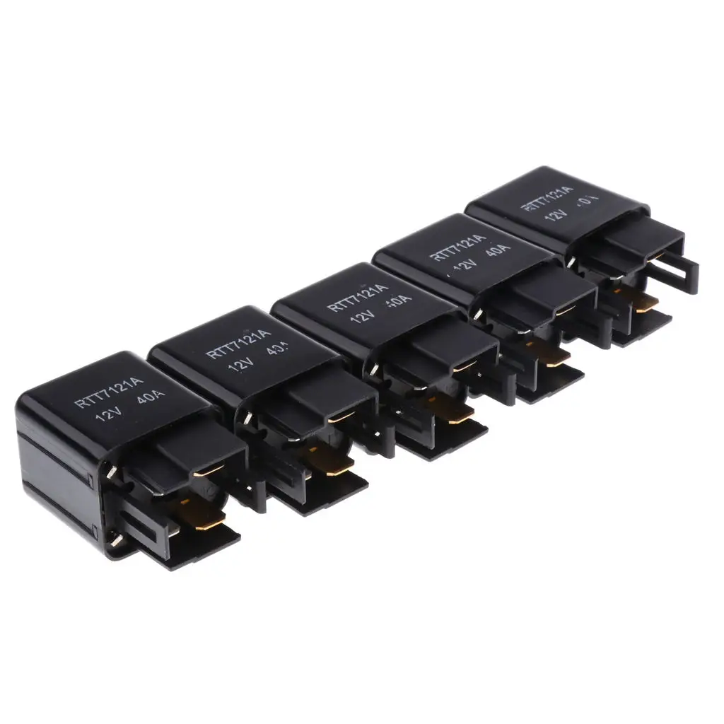 

5 Pieces RTT7121A 12V 40A 4-Pin Automotive Relay for Toyota 90987-02006