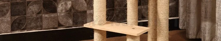 Сизаль кошка ползает из цельного дерева кошка захватывает колонну дерево дом кошка игрушка кошка захватывает платформа кошка гнездо полка для кошки кошка мебель четыре сезона