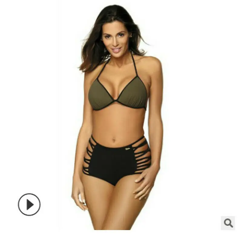 

Womens Push Up Padded Bra Bikini Set High Waisted Swimsuit Bathing Suit Swimwear Two-Piece Sets Swimsuit Bikini Biquini Swimwear