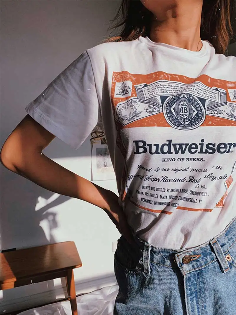 Boho inspired Классическая футболка с графическим принтом Женская хлопковая коротким