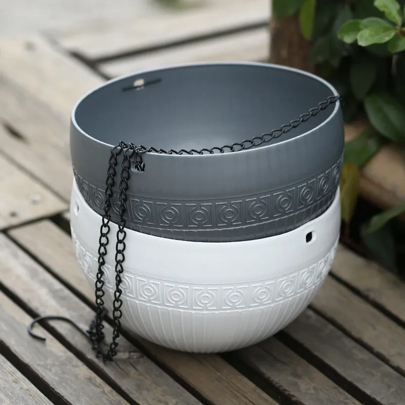 imitation rattan hanging basket flower pot chain basin economic hydroponic plants plant grow basin home garden decoration free global shipping