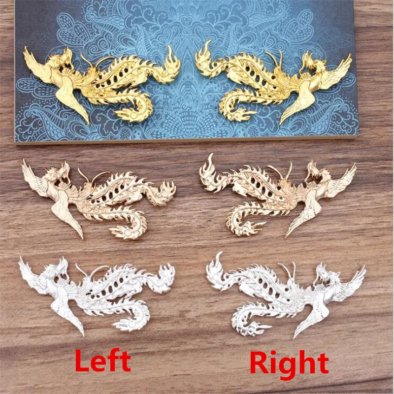

SIXTY TOWFISH 1 Pairs DIY Jewelry Accessories Alloy 79*35 mm Phoenix
