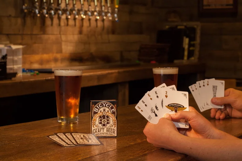 Велосипед пиво дух Северной Америки V2 игральные карты Пивоваренная Палуба покер