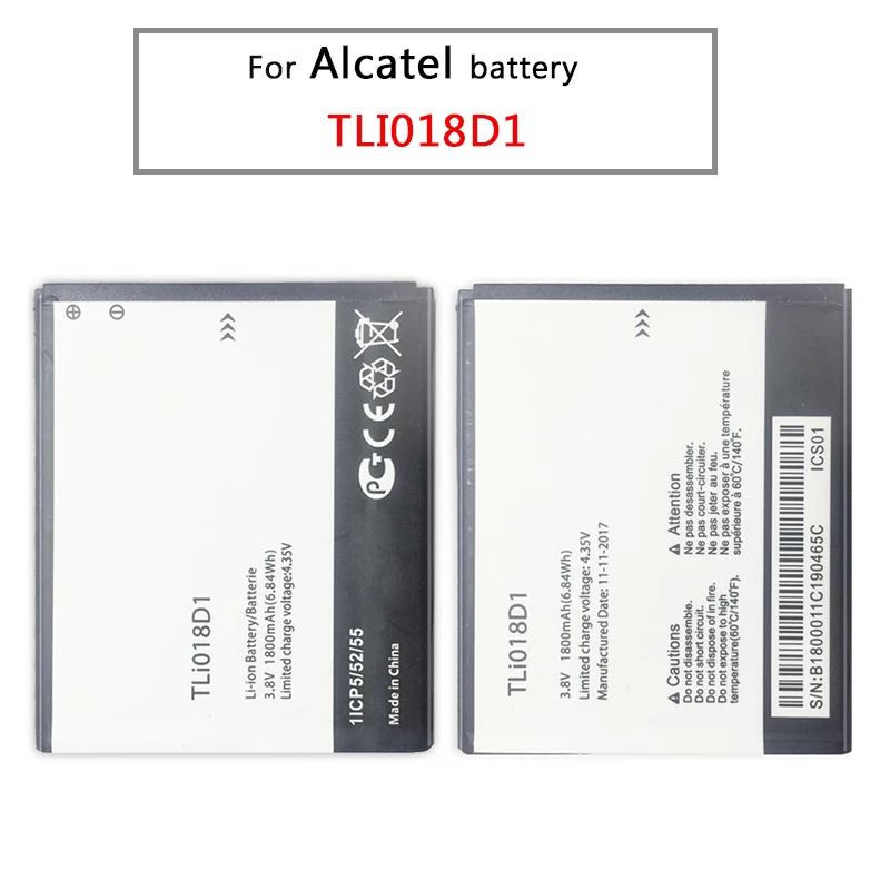 TLI018D1 для Alcatel One Touch Pop D5 Dual 5038x OT5038X 3 5015D OT 5016 li ion аккумуляторы 1800 мАч аккумулятор