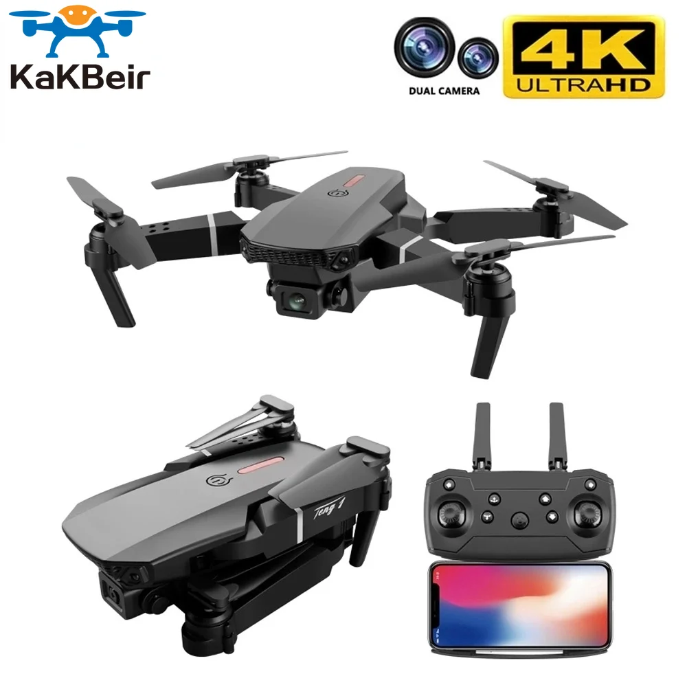 

Квадрокоптер SHAREFUNBAY E88 pro с двойной камерой 4k HD, 1080P, Wi-Fi