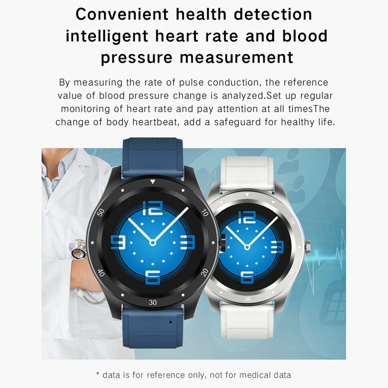 

Smart Watch Bluetooth Full Press Screen Waterproof Smartwatch Heart Rate Blood Pressure Function