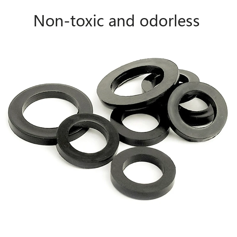 Черное резиновое изоляционное уплотнительное кольцо резиновая плоская