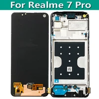 original lcd display touch screen digitizer assembly 6 4 for realme 7 pro rmx2170 display repair parts