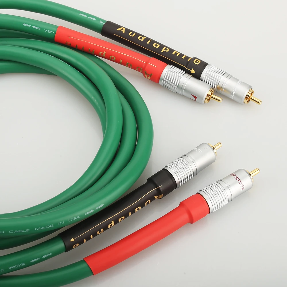 Высококачественный Hi Fi аудио Чистый медный кабель RCA соединительный с