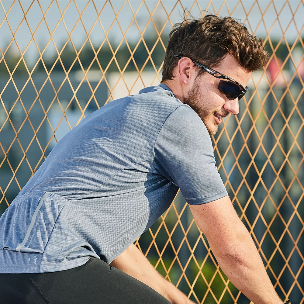 Santic Велоспорт Джерси Мужская MTB велосипедная одежда рубашка три цвета удобные