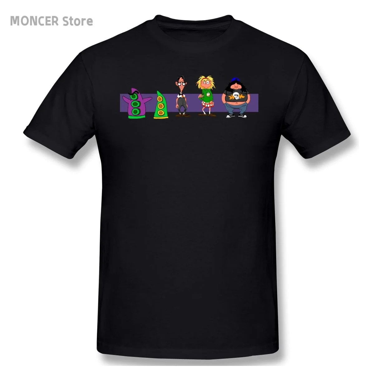 

Day Of The Tentacle T Shirts Men Cotton Novelty T-Shirts O Neck Lucasarts 90s Tees Short Sleeve Clothes Gift Idea