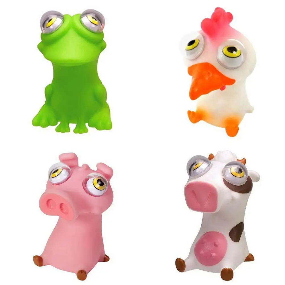 

Squeeze Toy Kids Kneading Sticky Toy Children Relaxing Squeezing Eye-popping Animal PVC Pinch Fibger Toys Venting Tricky Gift
