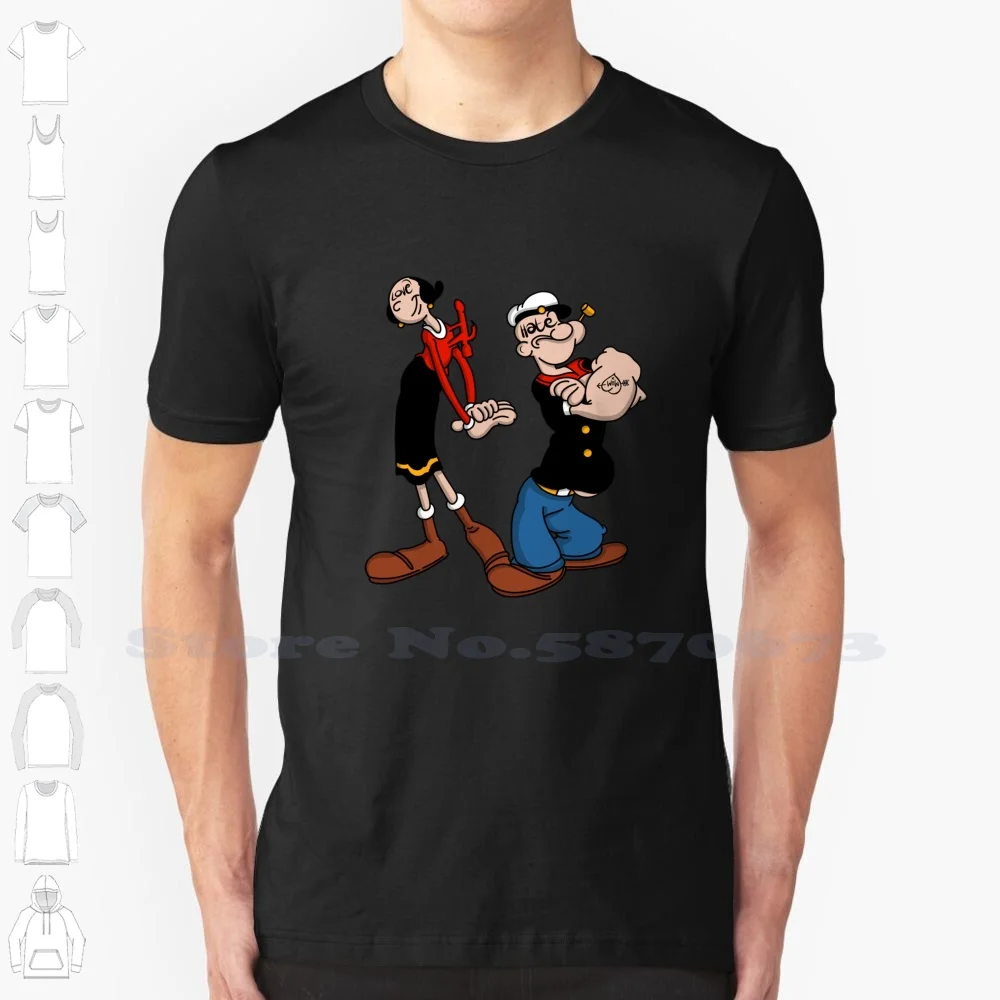 

Забавная женская футболка Not And Olive Oyl с персонажами мультфильмов