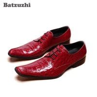 batzuzhi new men dress shoes formal leather luxury fashion wedding shoes men luxury italian style business oxford shoes men