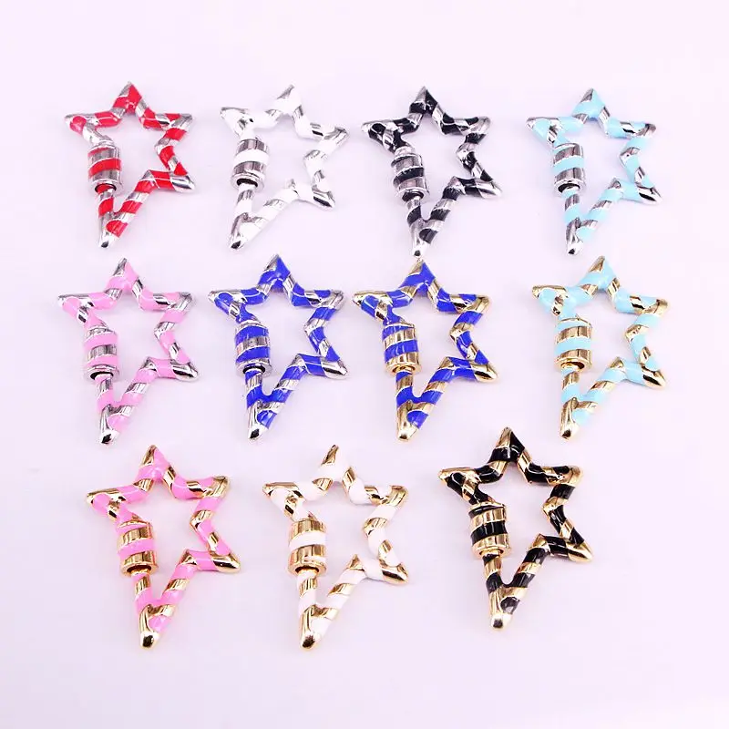 

10 шт., медный карабин для изготовления ювелирных изделий