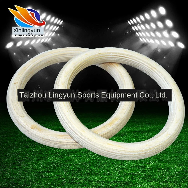 Новые деревянные 28 мм упражнения фитнес гимнастические кольца для тренажерного