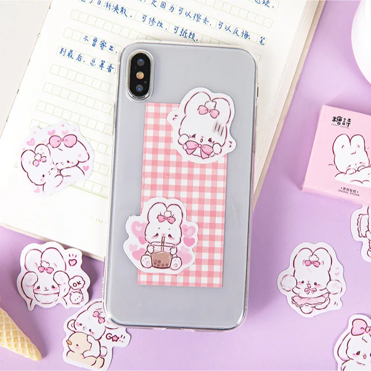 45 шт./кор. милый кролик ежедневно Kawaii декоративные наклейки планировщик для