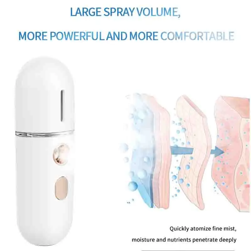 Спа Портативный нано распылитель для лица USB отпариватель антивозрастной