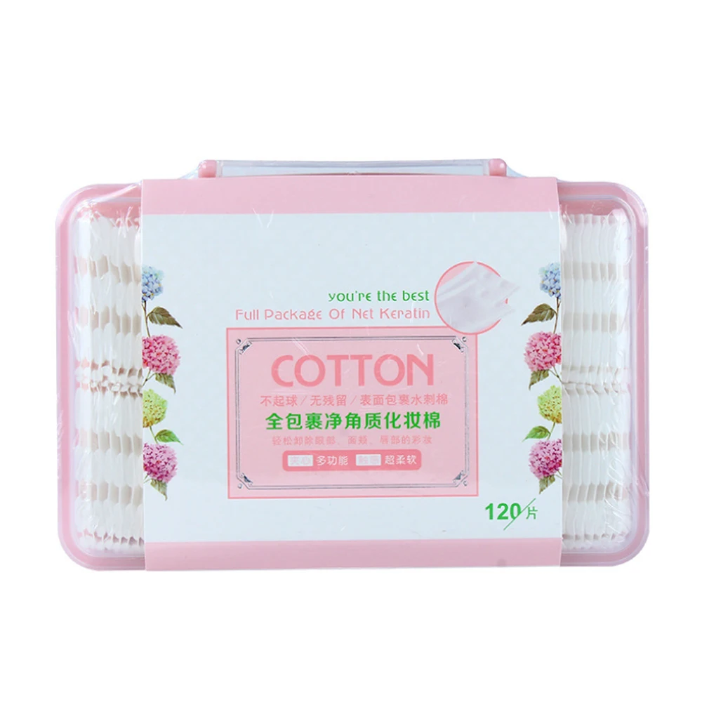 120 шт./кор. Косметика Ватные диски макияж салфетки для удаления мягкие тени век