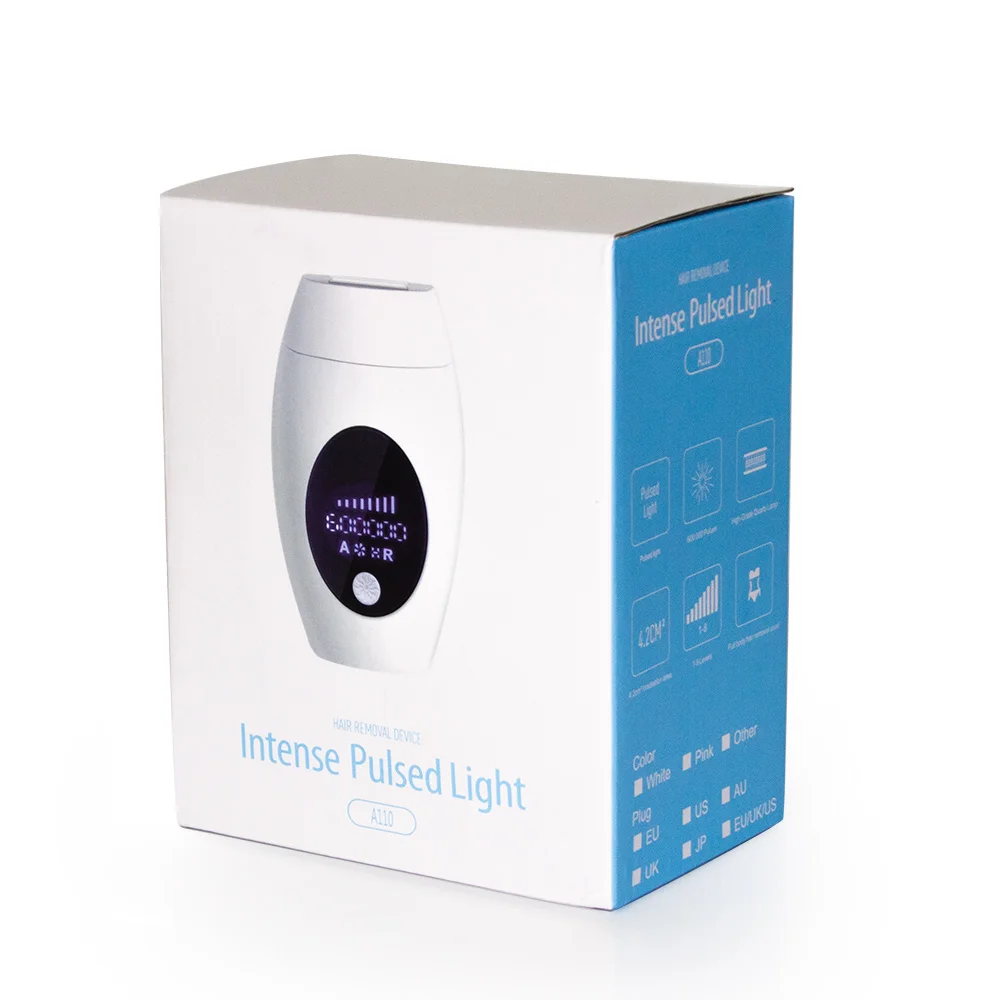 

600000 Flash IPL Epilator Laser Hair Removal Permanent Lazer Hair Removal Machine Electric Hair Remover 8 Level with LCD Display