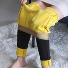 Женские осенне-зимние теплые брюки-карандаш, новинка 2021, эластичные черные брюки, облегающие джеггинсы с высокой талией, уличная одежда, обтягивающий костюм 5XL