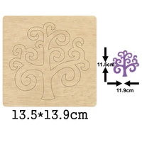 new design christmas tree wood cutting dies 2020 desktop decor wooden die suitable for common die cutting machines on the market